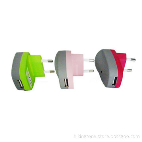 Mini Dual USB Travel Wall Charger with 5V 2.1A/5V 1A, Fit for iPhone 5/4/4S and Smartphone